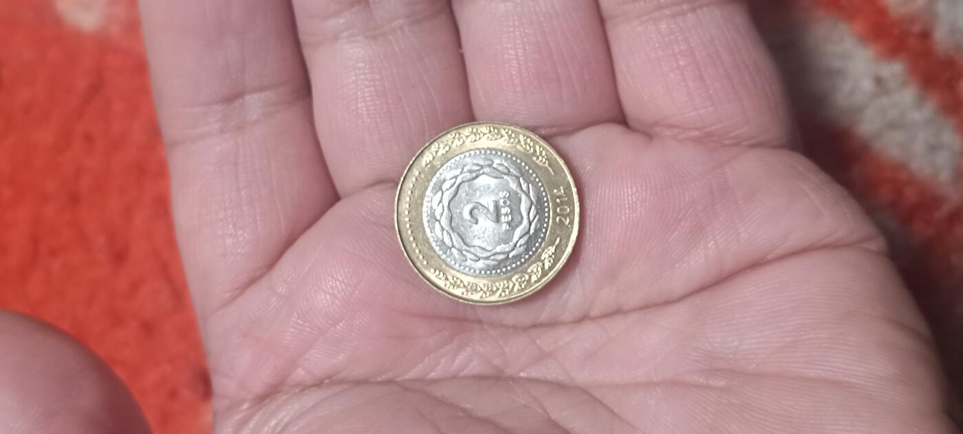 万国钱币阁第一场【元旦场】 阿根廷双色原光2比索