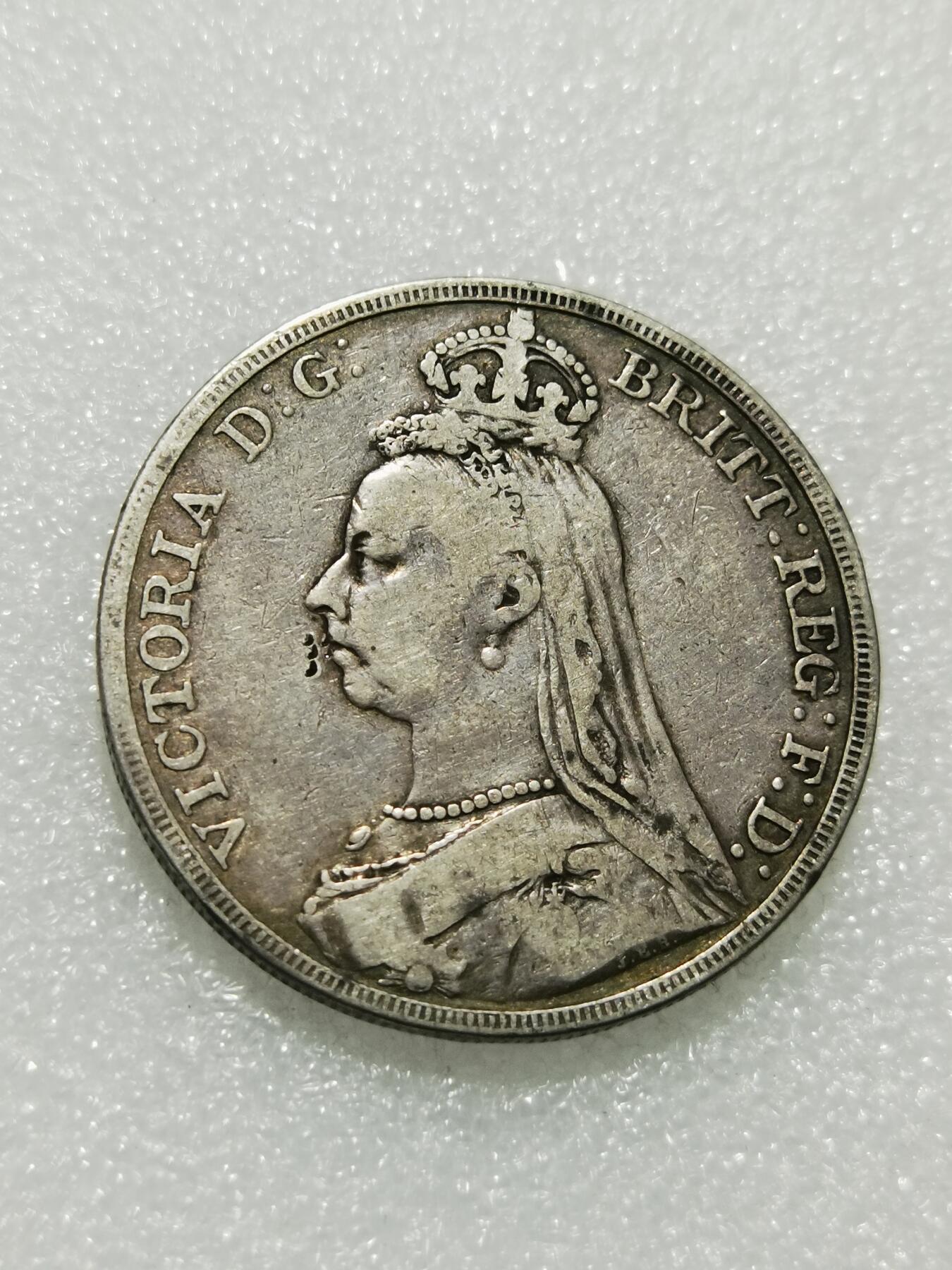 天下钱庄专场欢迎参拍 英国维多利亚马剑银币