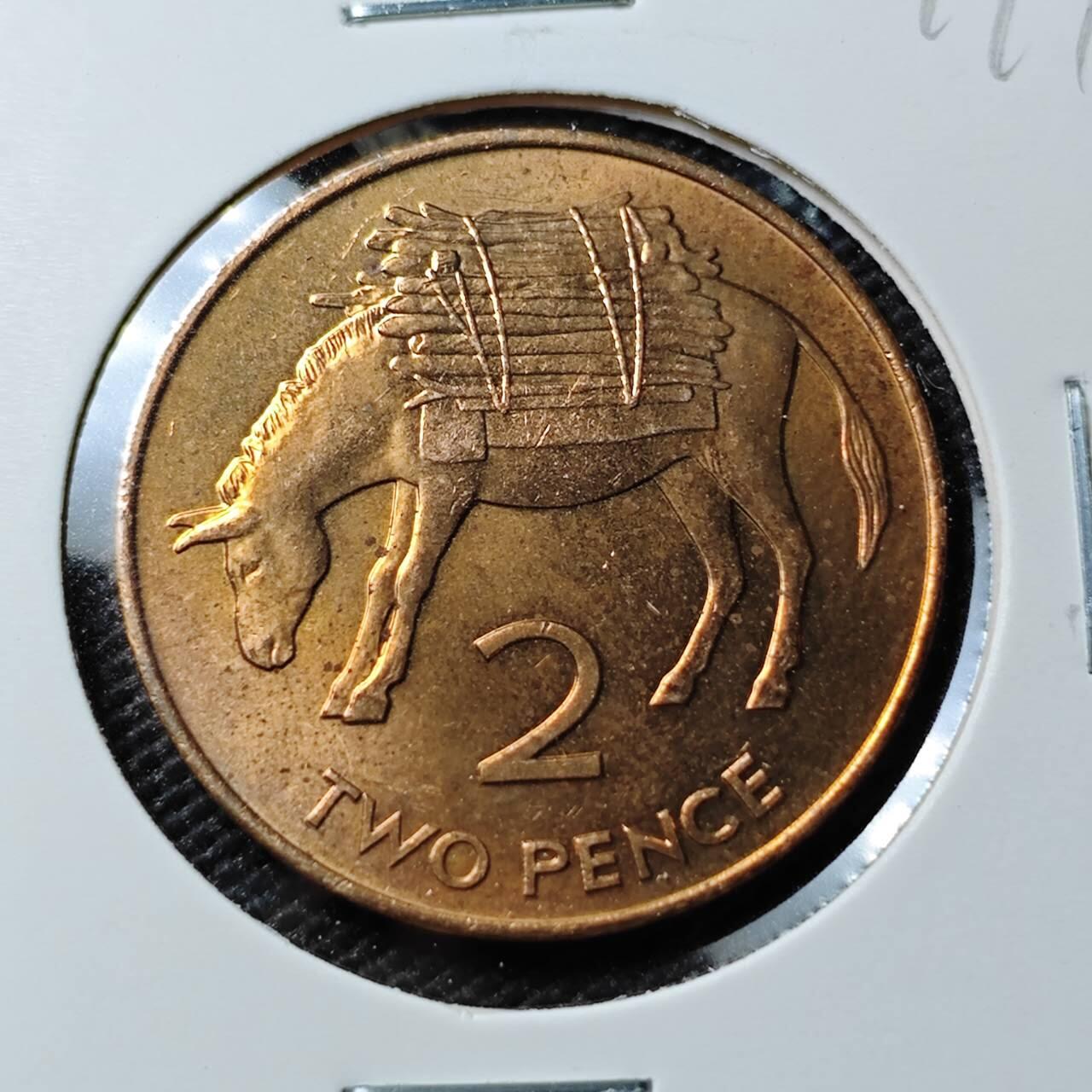 KK钱币收藏小铺 《套币 好品/批量散币专场》  2月预留时间 周末发货  1991圣赫勒拿2分铜币