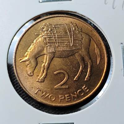 KK钱币收藏小铺 《套币 好品/批量散币专场》  2月预留时间 周末发货 -  1991圣赫勒拿2分铜币