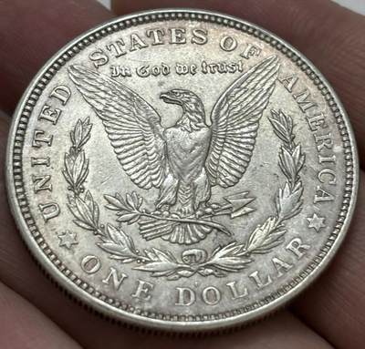 文馨钱币收藏 迎新纳福2026新年第一场（第 287 场）金银老铜币拍卖 - 好品 1921 年美国摩根鹰洋一美元银元 D 版