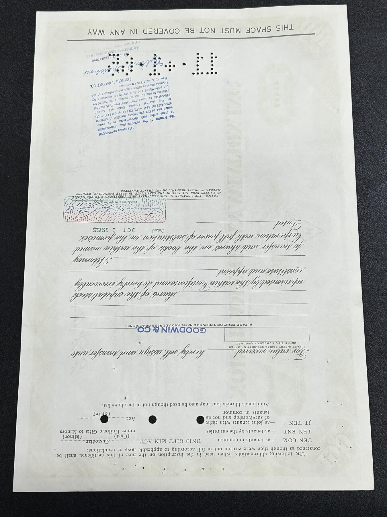 西秦中古拍卖第七十一期 美国北美航空公司股票