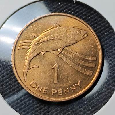 KK钱币收藏小铺 《套币 好品/批量散币专场》  2月预留时间 周末发货 -  1984英属阿森松岛1便士铜币 好品