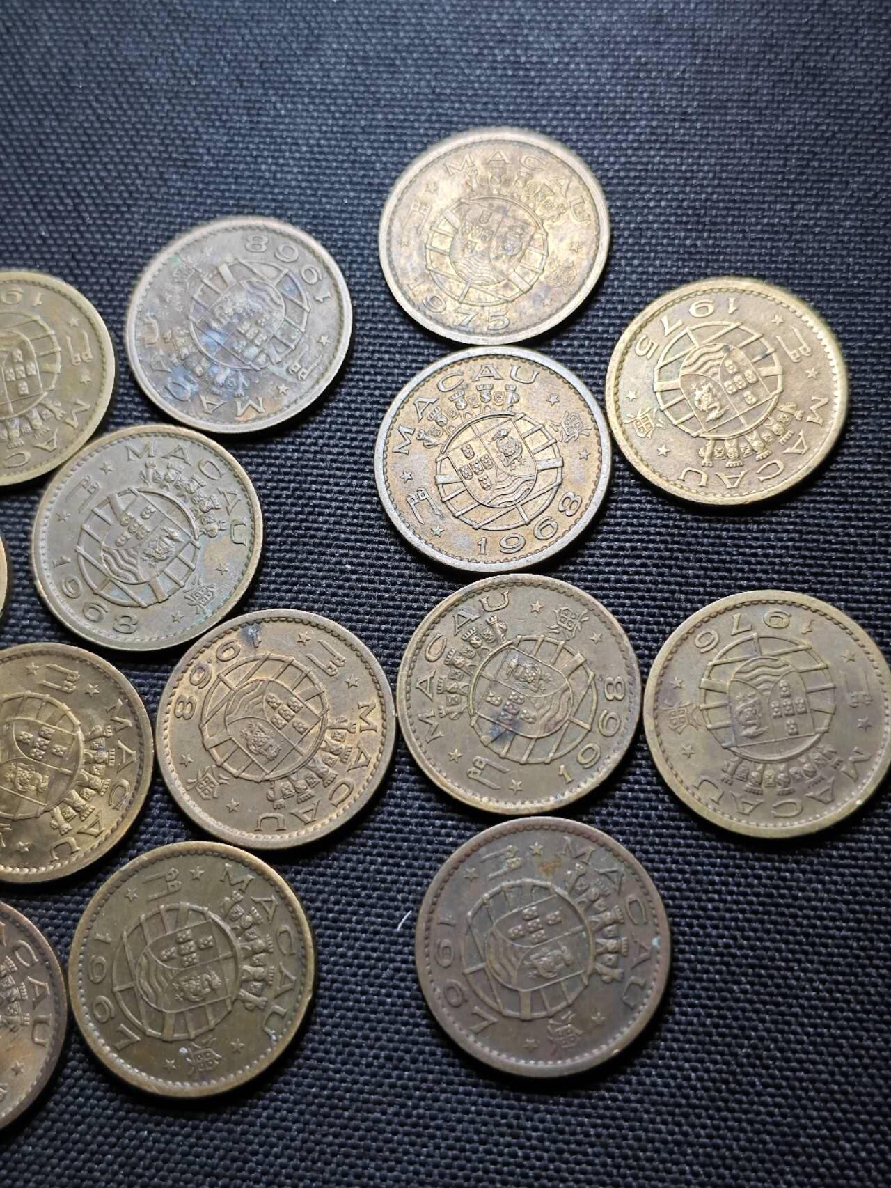 KK钱币收藏小铺 《套币 好品/批量散币专场》  2月预留时间 周末发货  澳门一毫铜币22枚一组