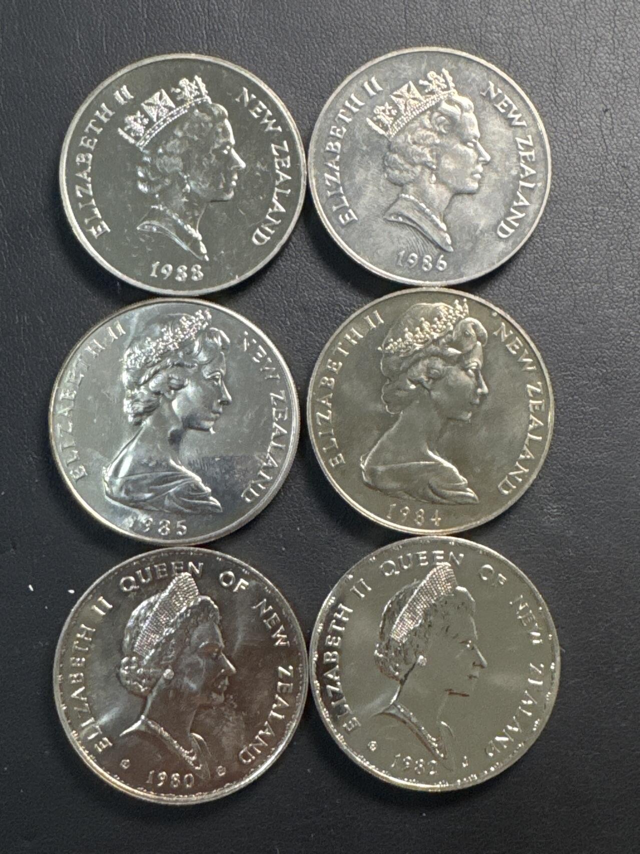 ❤️【币观天下】❤️ 第337期钱币拍卖- 2026.1.2周五晚上6点半场-长期征集拍品 新西兰鸟系列克朗币6枚一组