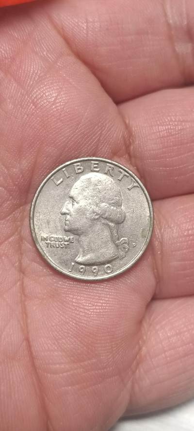 万国钱币阁第一场【元旦场】 - 美国1990年华盛顿25美分硬币