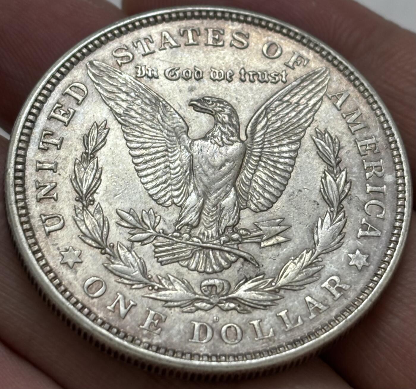 文馨钱币收藏 迎新纳福2026新年第一场（第 287 场）金银老铜币拍卖 好品 1921 年美国摩根鹰洋一美元银元 D 版