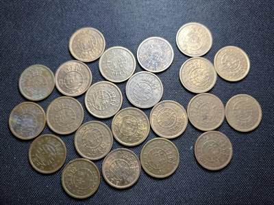 KK钱币收藏小铺 《套币 好品/批量散币专场》  2月预留时间 周末发货 -  澳门一毫铜币22枚一组