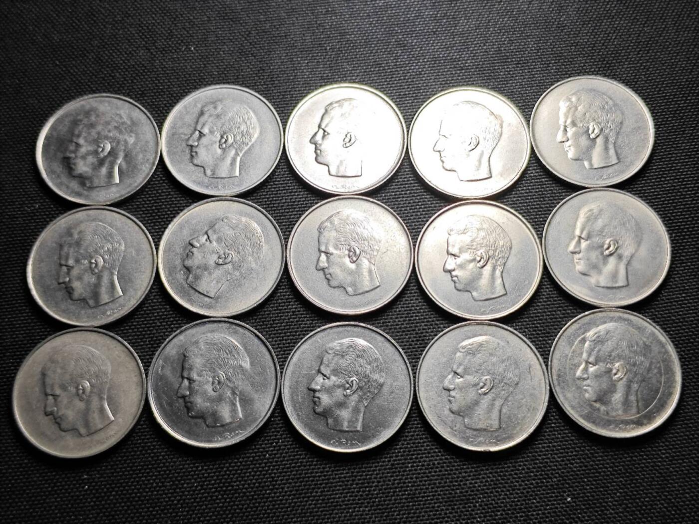 KK钱币收藏小铺 《套币 好品/批量散币专场》  2月预留时间 周末发货  比利时10法郎一组15枚