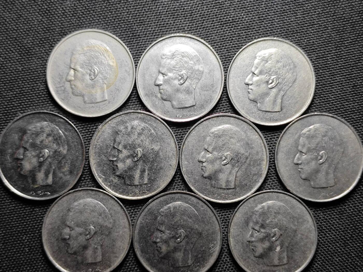 KK钱币收藏小铺 《套币 好品/批量散币专场》  2月预留时间 周末发货  比利时10法郎10枚一组