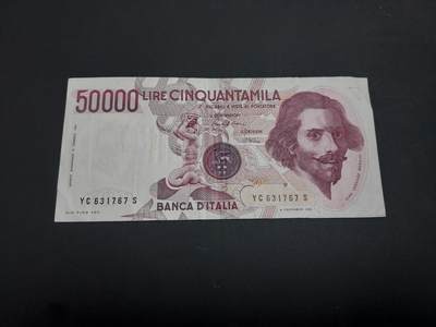 博彦收藏   1月10日 8点 钱币专场 全场包邮 - 意大利 50000里拉 8-85品