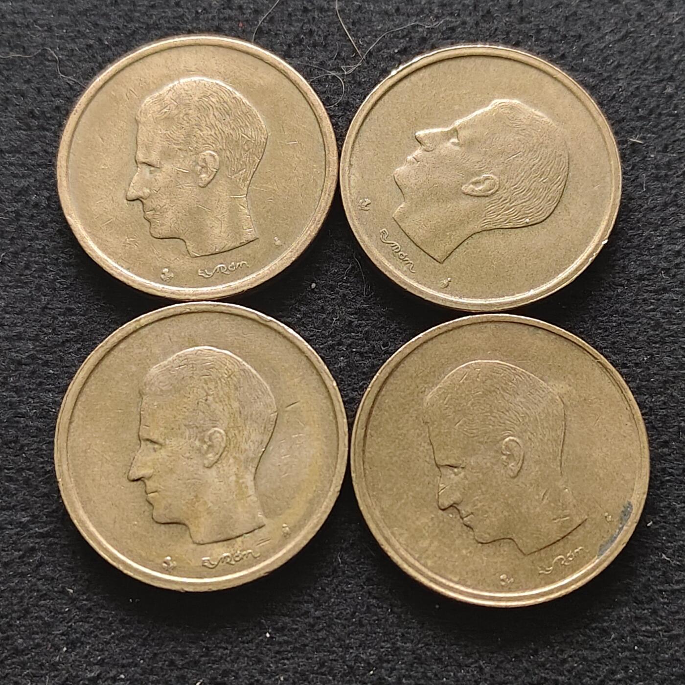 【全场包邮】纯粹捡漏拍490场（免费代拍第27场） 比利时各年份20法郎4枚一组