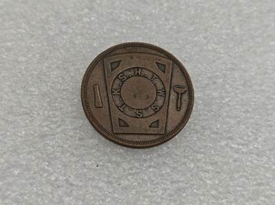 瓶子🏺第223期拍卖会 -  共济会19-20世纪1便士代币