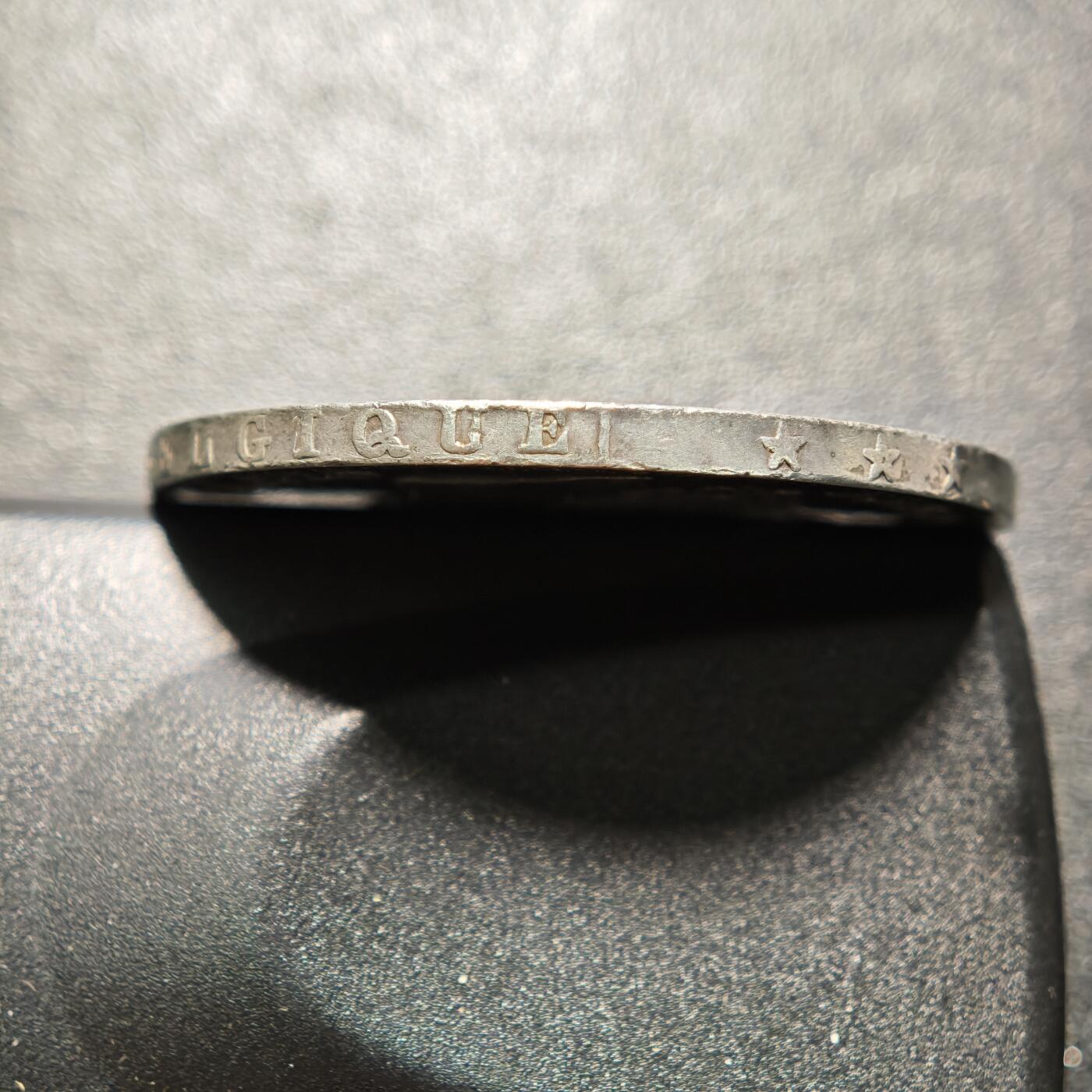 【德藏】世界币章拍卖第160期 1868年 比利时利奥波德二世5法郎银币 直径约：37.2mm；重约：24.7g