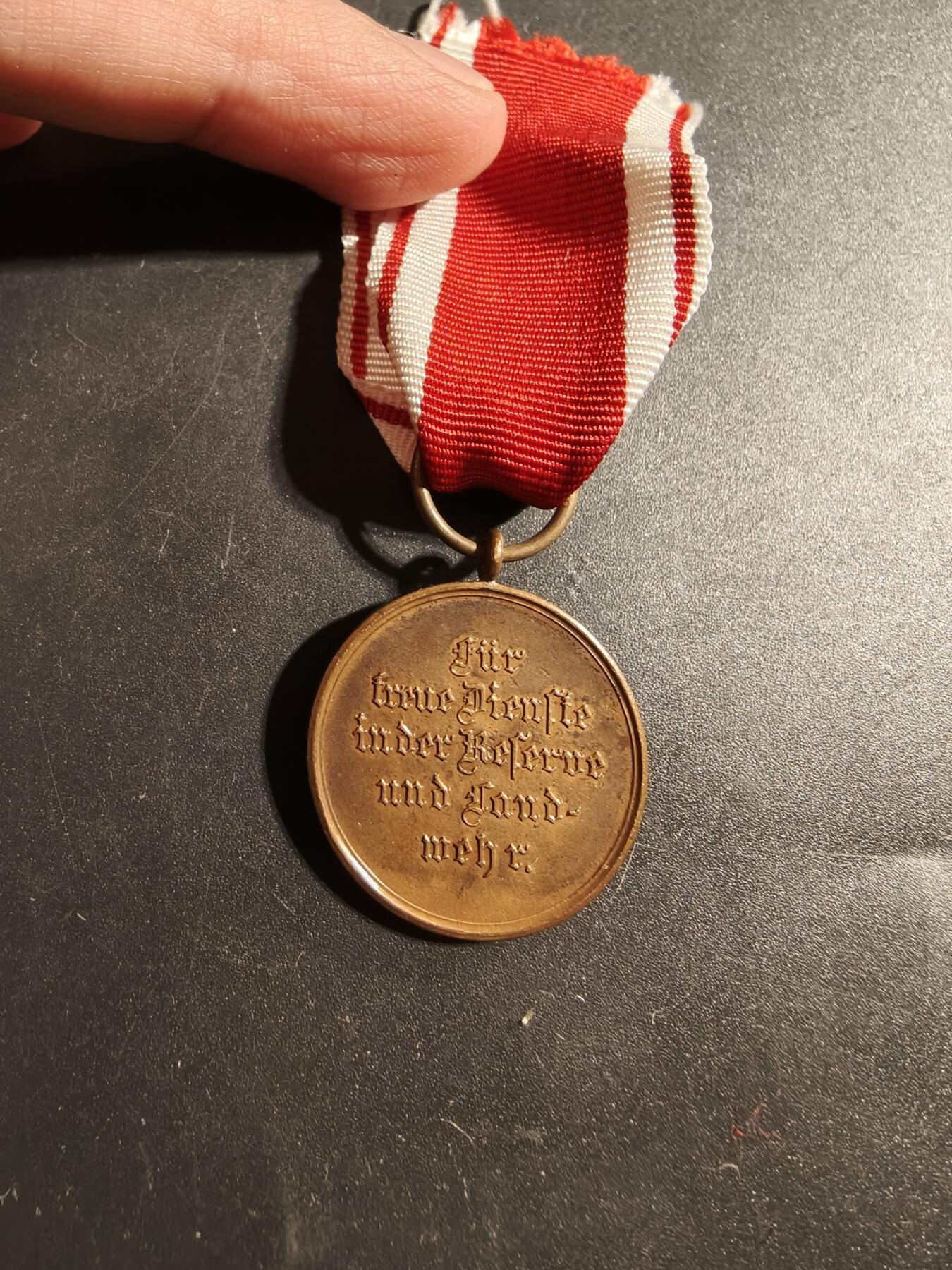 老王徽章第173期 德国符腾堡服役奖章   一战前版本