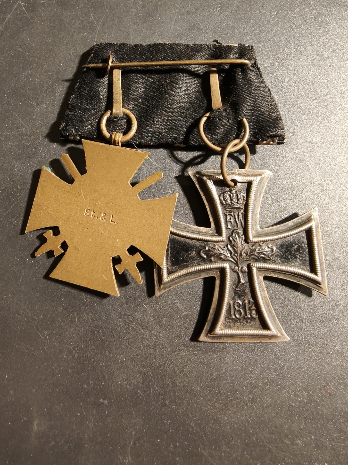 老王徽章第173期 德国一战二铁+佩剑兴登堡2联排