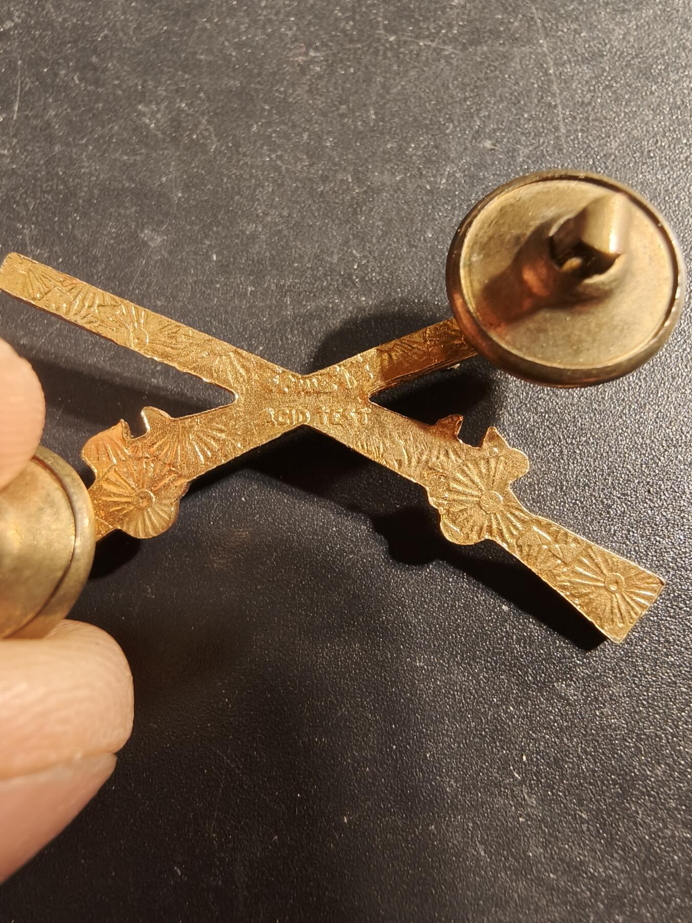 老王徽章第173期 美国步兵领章    早期版    Gemsco厂标