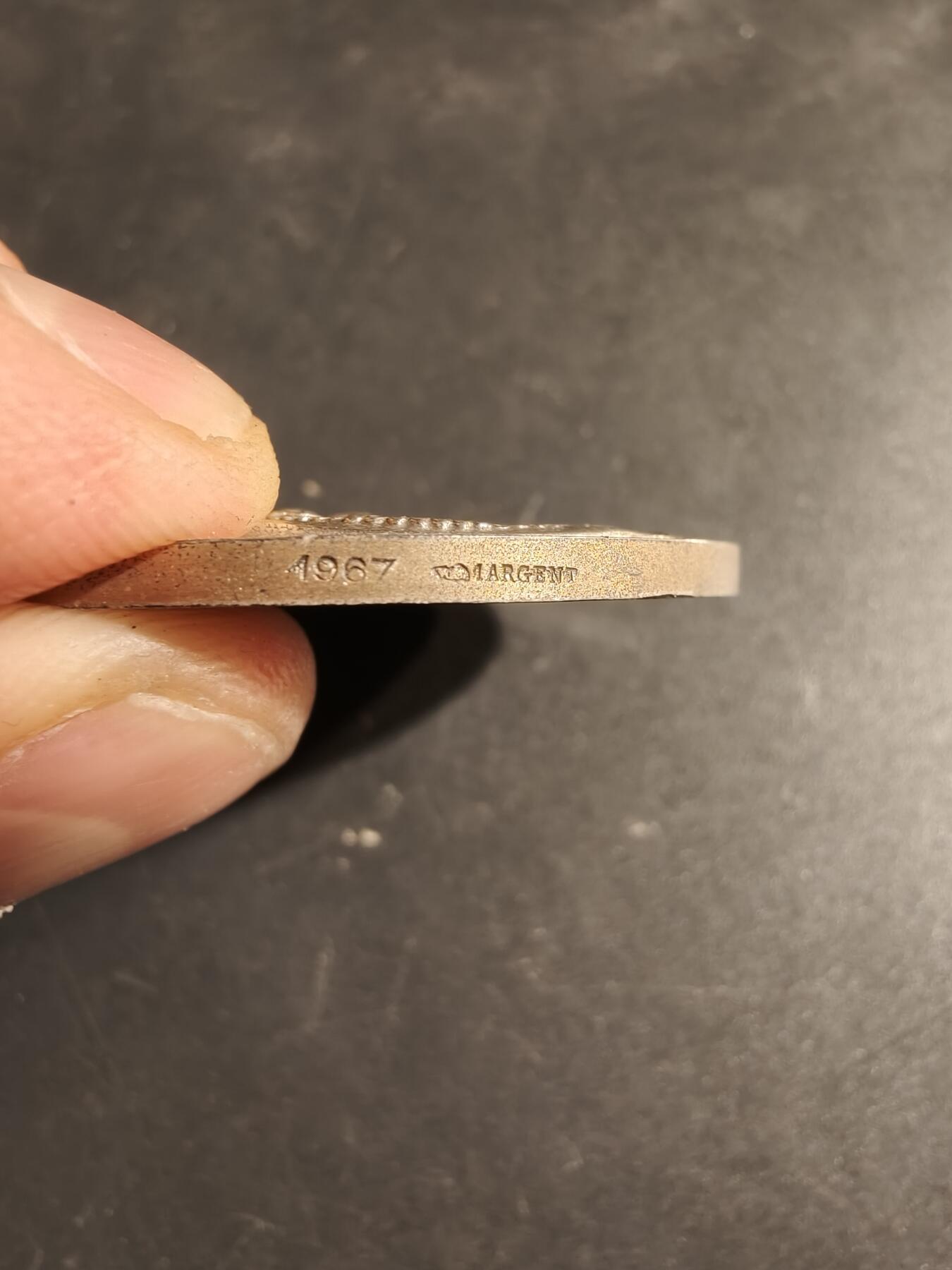 老王徽章第173期 法国兰斯工商会大银章    原盒     950银     直径41mm     重量37.3g