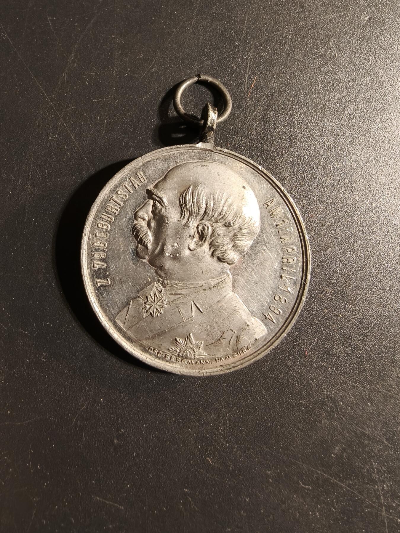 老王徽章第173期 德国俾斯麦1894年79大寿纪念章