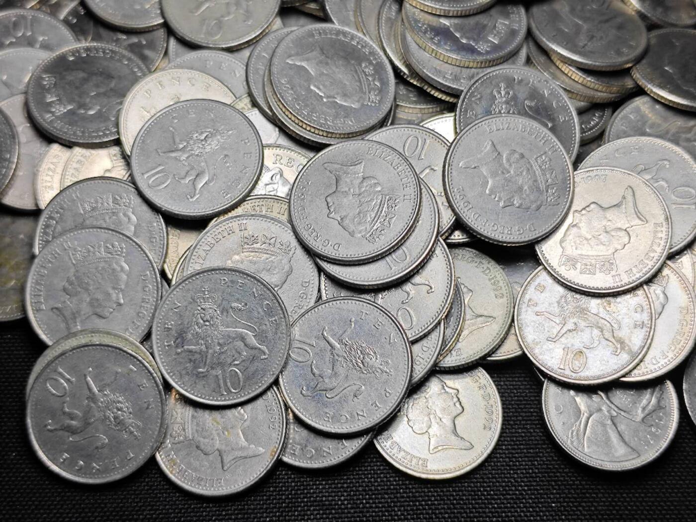 KK钱币收藏小铺 《套币 好品/批量散币专场》  2月预留时间 周末发货  英国10便士一组238枚