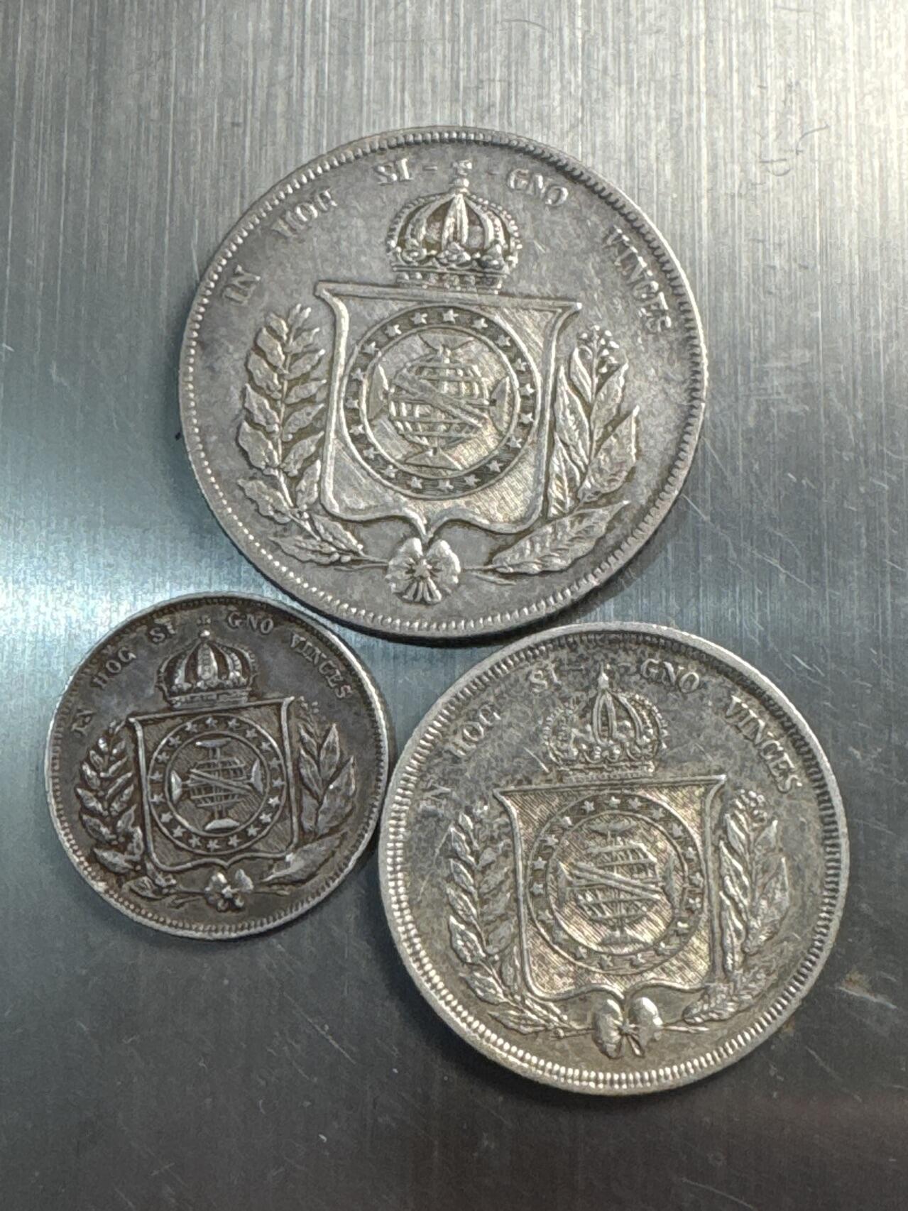 ❤️【币观天下】❤️ 第337期钱币拍卖- 2026.1.2周五晚上6点半场-长期征集拍品 巴西早期200、500、1000银币