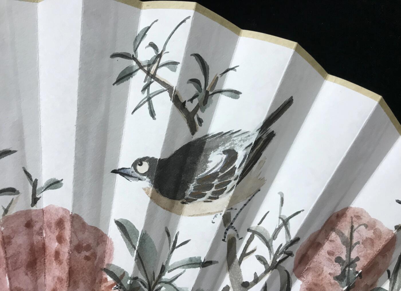 抚柳草堂-第五期章牌钱币（元旦欢庆场） 奖章勋章限时免佣 满百包邮 放漏专场 纯手绘花鸟诗文折扇 实力派画家纯手绘 笔墨丰富构图完整 开合设计效果好 长30cm宽2.8cm