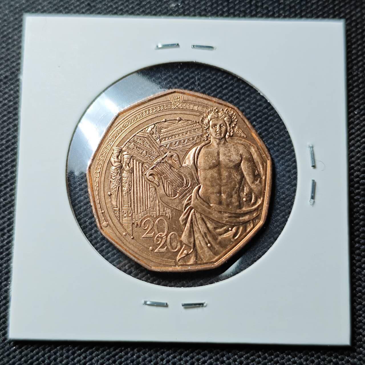 KK钱币收藏小铺 《套币 好品/批量散币专场》  2月预留时间 周末发货  2020奥地利5欧纪念币