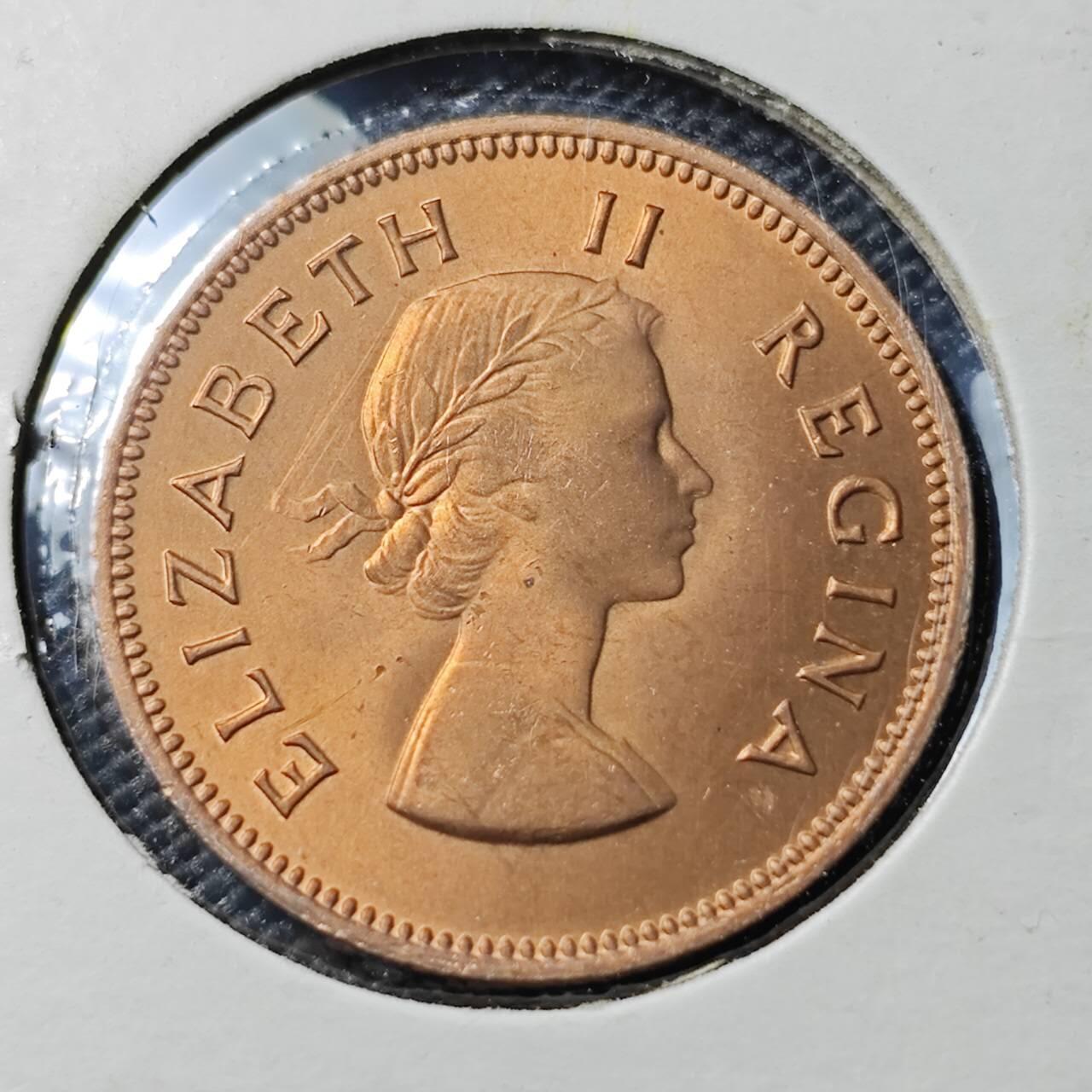 KK钱币收藏小铺 《套币 好品/批量散币专场》  2月预留时间 周末发货  1960南非1/2分铜币 好品