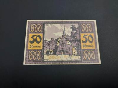 博彦收藏   1月10日 8点 钱币专场 全场包邮 - 1921德国地区纸币50芬尼 流通好品