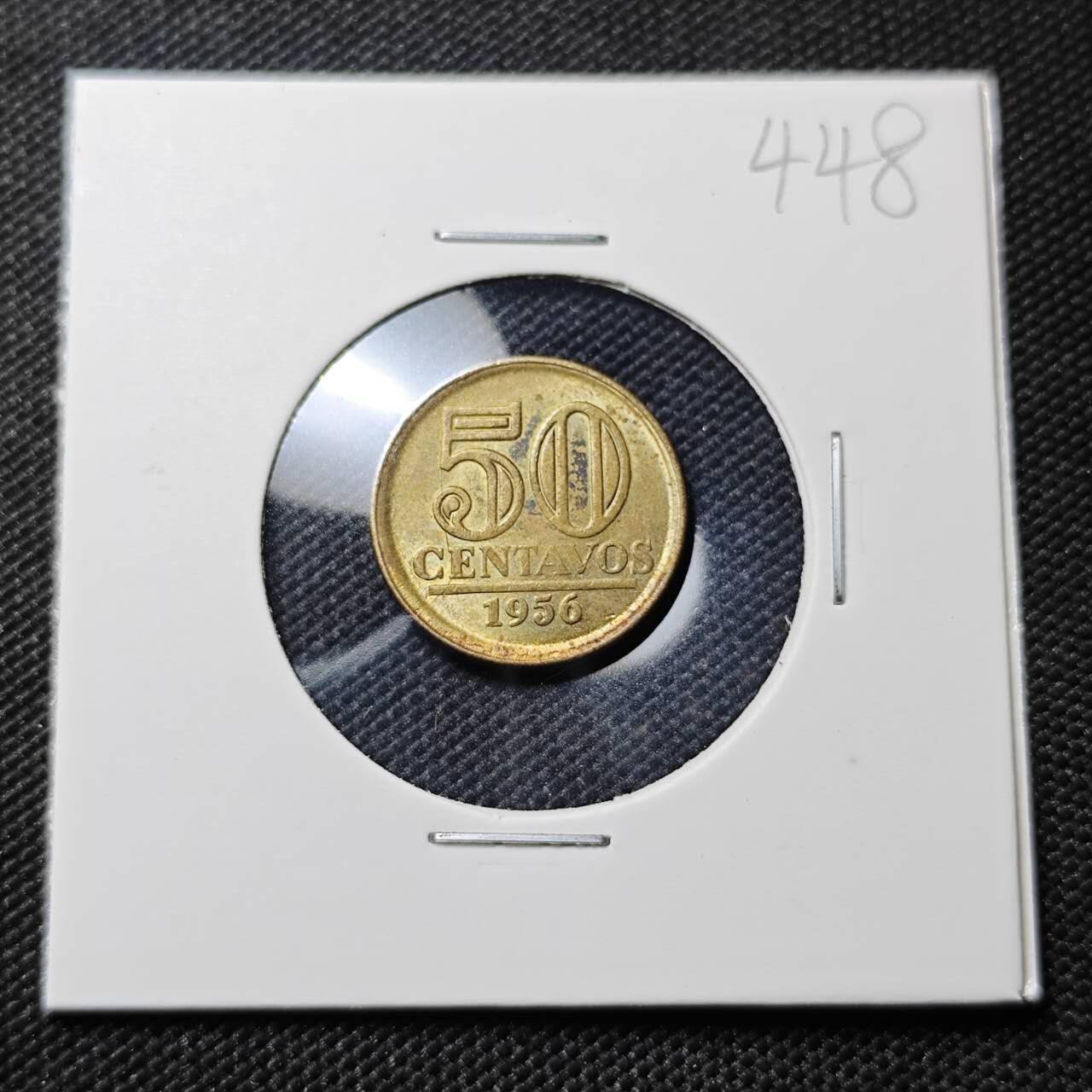 KK钱币收藏小铺 《套币 好品/批量散币专场》  2月预留时间 周末发货  1956巴西50分 好品铜币