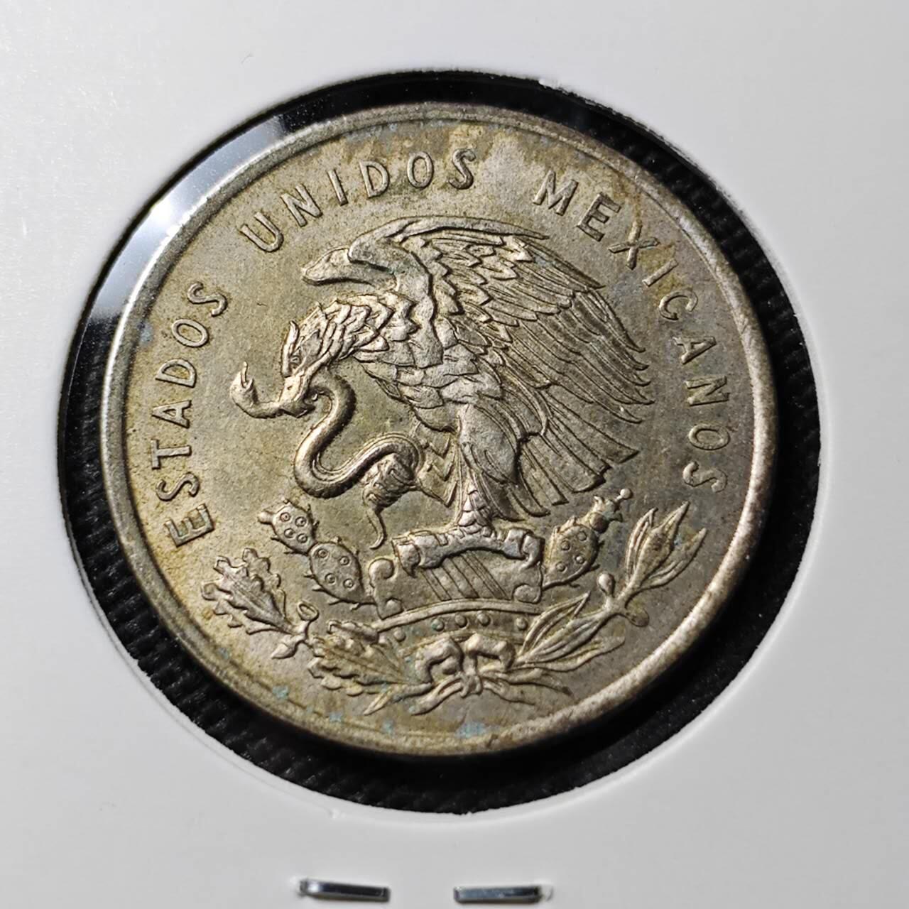 KK钱币收藏小铺 《套币 好品/批量散币专场》  2月预留时间 周末发货  墨西哥50分银币