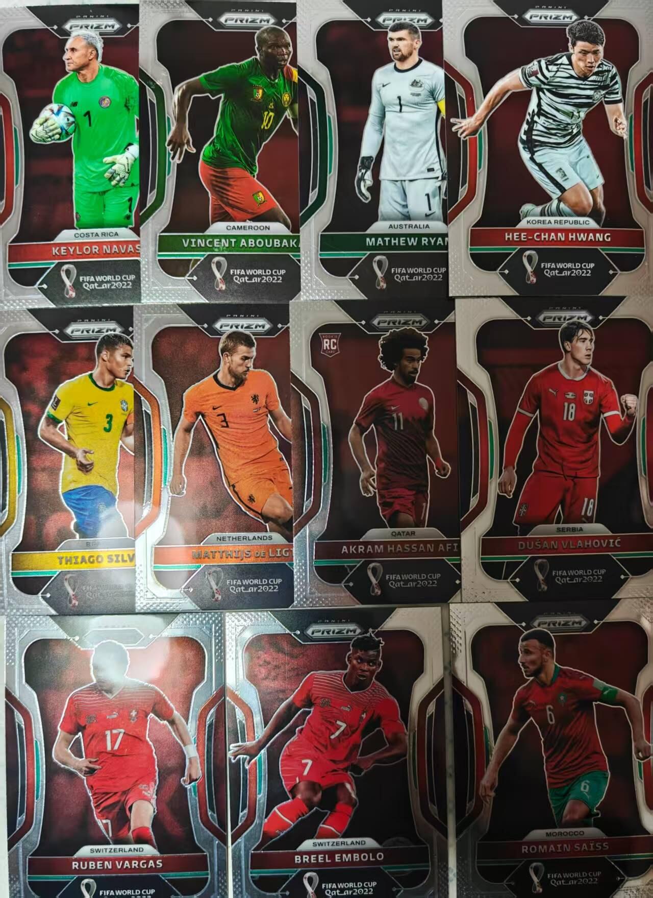 龙虎卡牌-七零场，2026首场，全场包邮！！（无佣金，周六结拍，欢迎送拍） 11张不重复 折射卡牌 Panini Prizm系列  