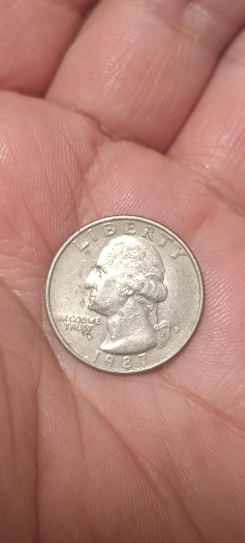 万国钱币阁第一场【元旦场】 美国1987年华盛顿25美分硬币