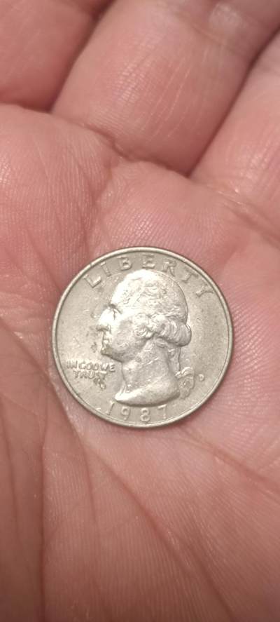 万国钱币阁第一场【元旦场】 - 美国1987年华盛顿25美分硬币