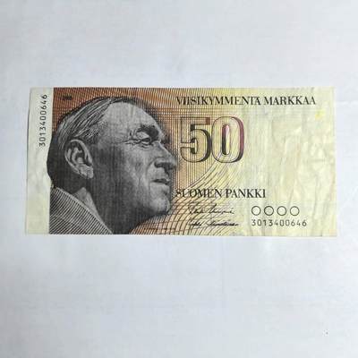各国外币第106期 无佣金 - 芬兰50马克尾46（签名2）