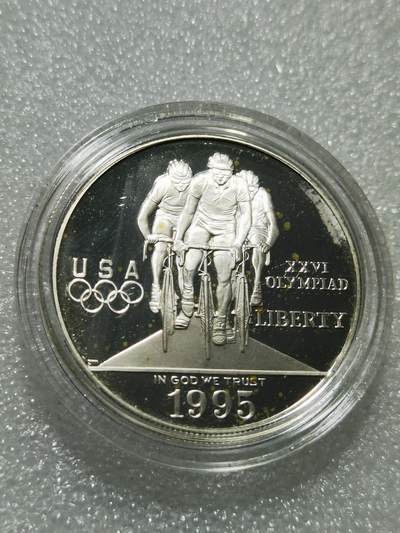 天下钱庄专场欢迎参拍 - 美国亚特兰大奥运会银币，26.73克，90银