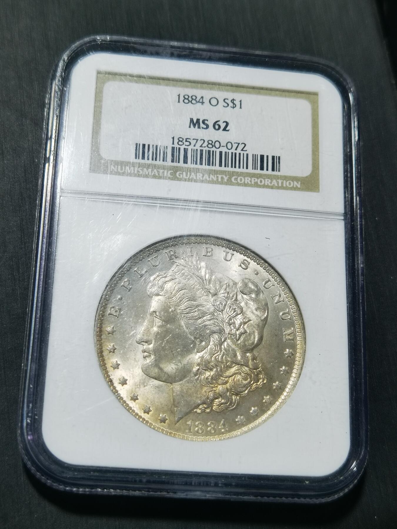 天下钱庄专场欢迎参拍 NGC MS62 1884美国摩根一美元银币