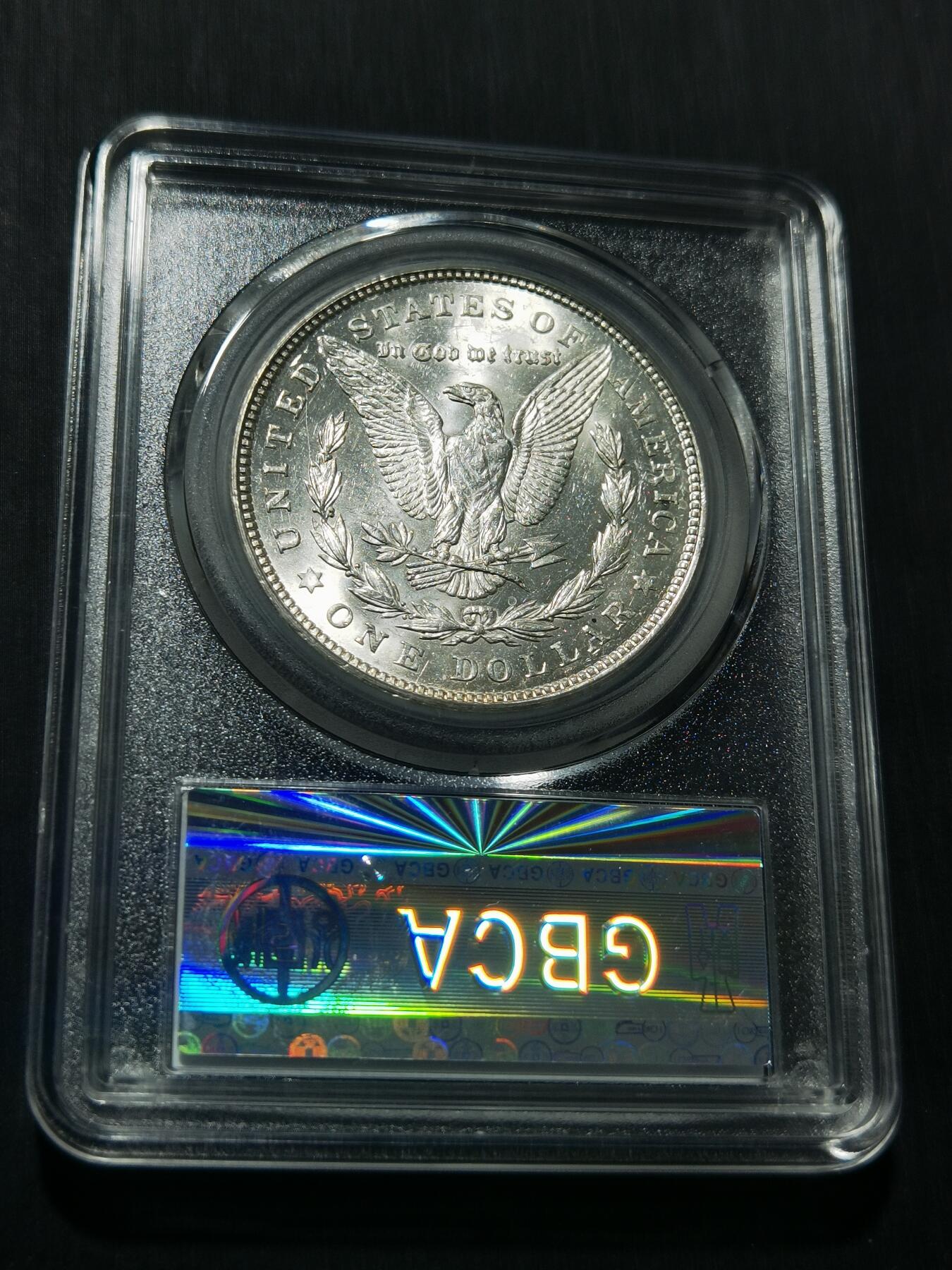 天下钱庄专场欢迎参拍 公博评级MS64美国摩根一美元银币