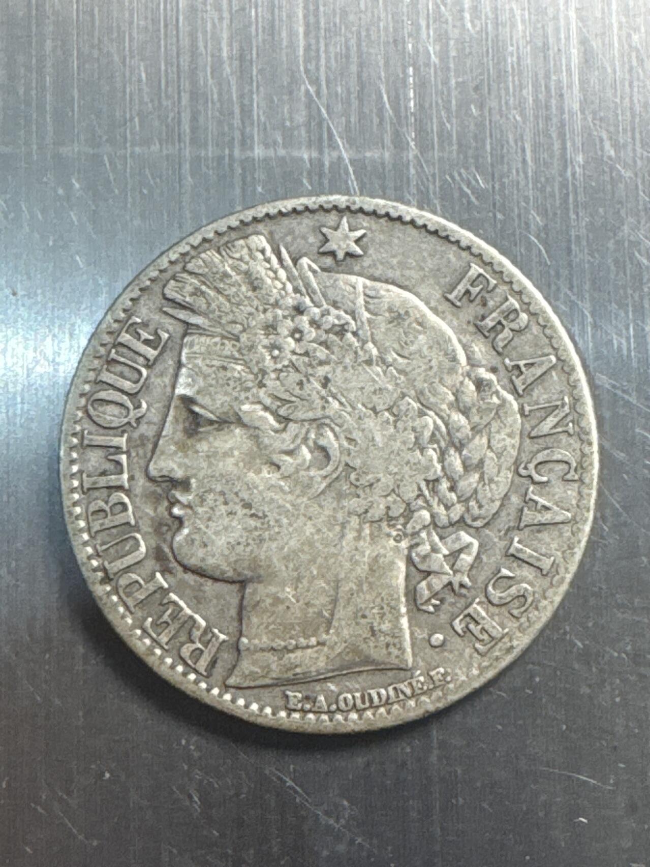 ❤️【币观天下】❤️ 第337期钱币拍卖- 2026.1.2周五晚上6点半场-长期征集拍品 法国1871年1法郎银币