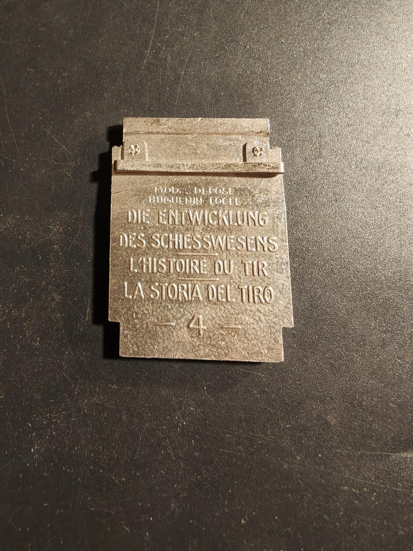 老王徽章第173期 瑞士1948年射击竞赛纪念章