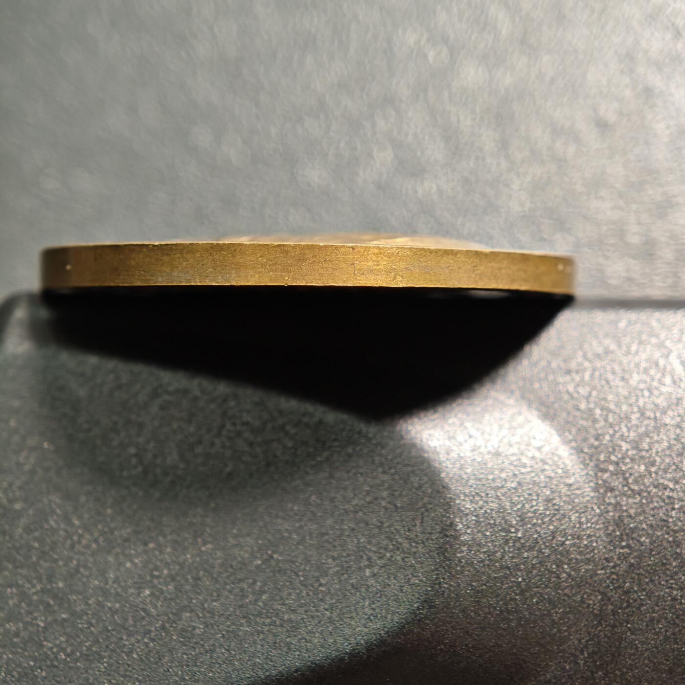 【德藏】世界币章拍卖第160期 1927年 德国兴登堡80大寿纪念铜章 直径约：36mm；重约：23.8g