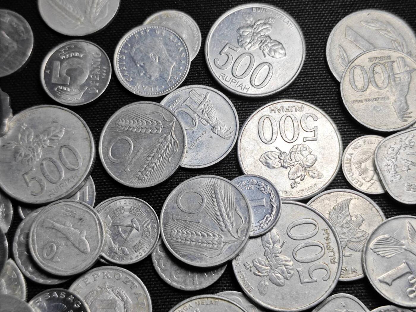 KK钱币收藏小铺 《套币 好品/批量散币专场》  2月预留时间 周末发货  各国各面值铝币一组100枚！