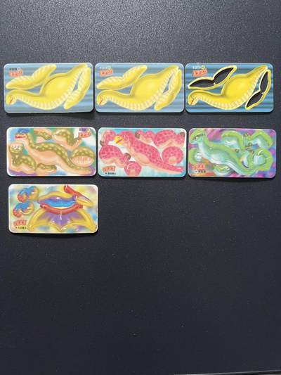 小灵龙拼插恐龙卡收集卡