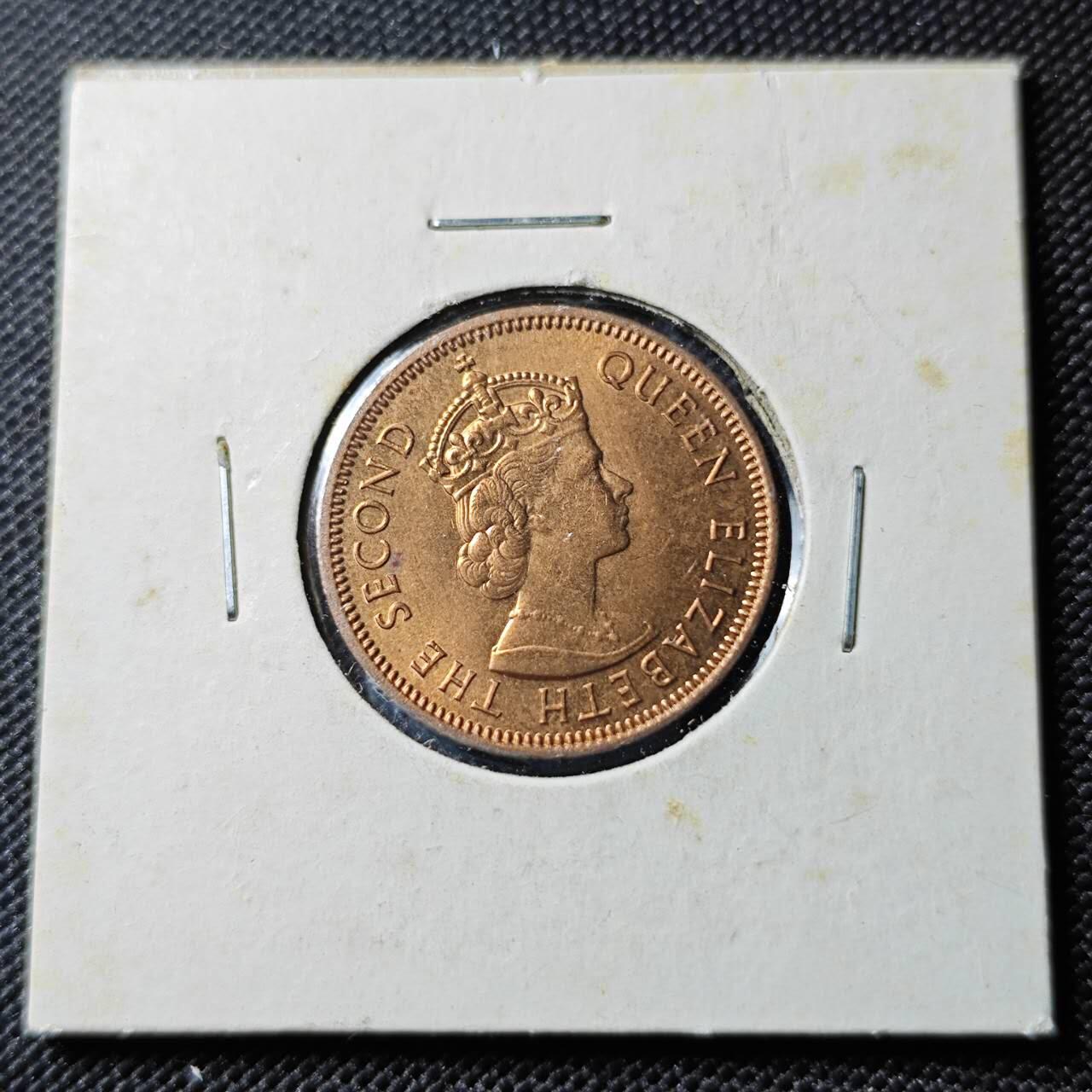 KK钱币收藏小铺 《套币 好品/批量散币专场》  2月预留时间 周末发货  1971英属毛里求斯2分铜币 好品