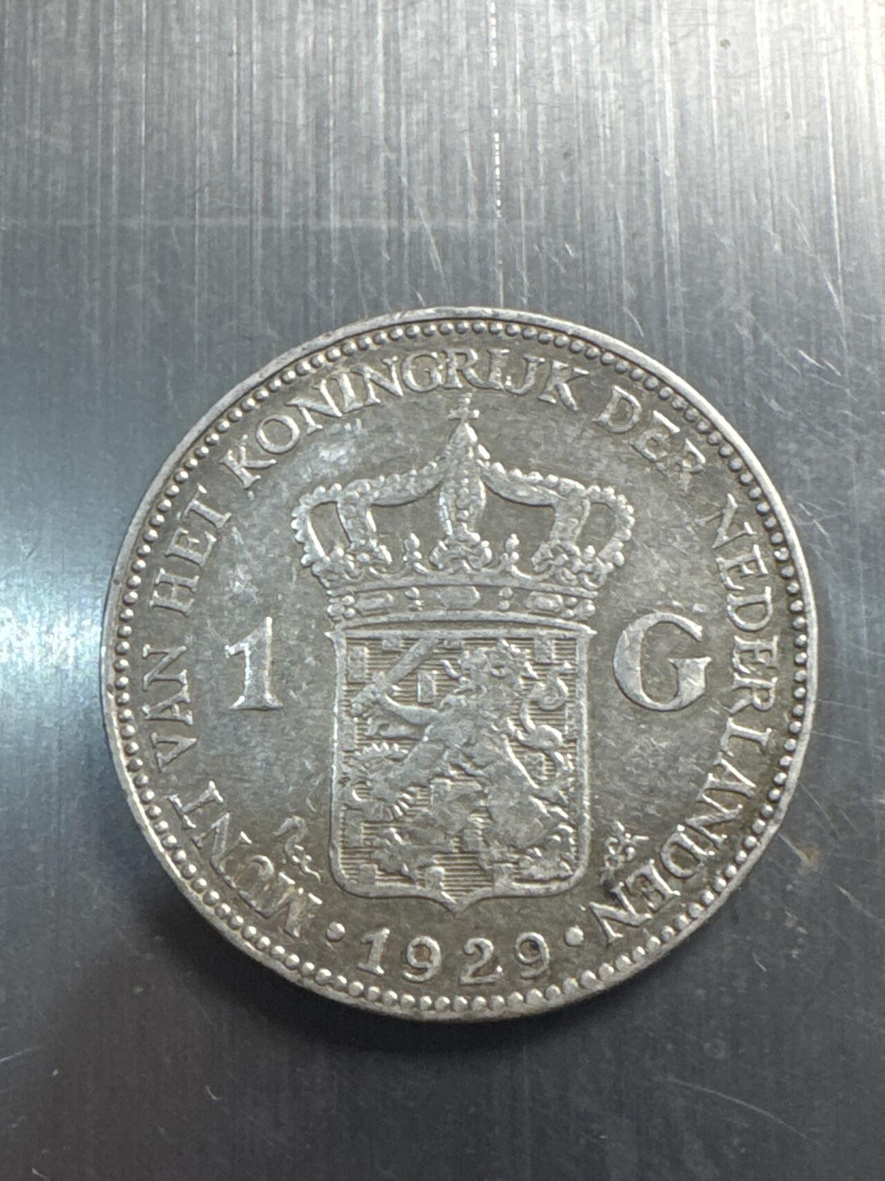 ❤️【币观天下】❤️ 第337期钱币拍卖- 2026.1.2周五晚上6点半场-长期征集拍品 荷兰1盾1929年银币