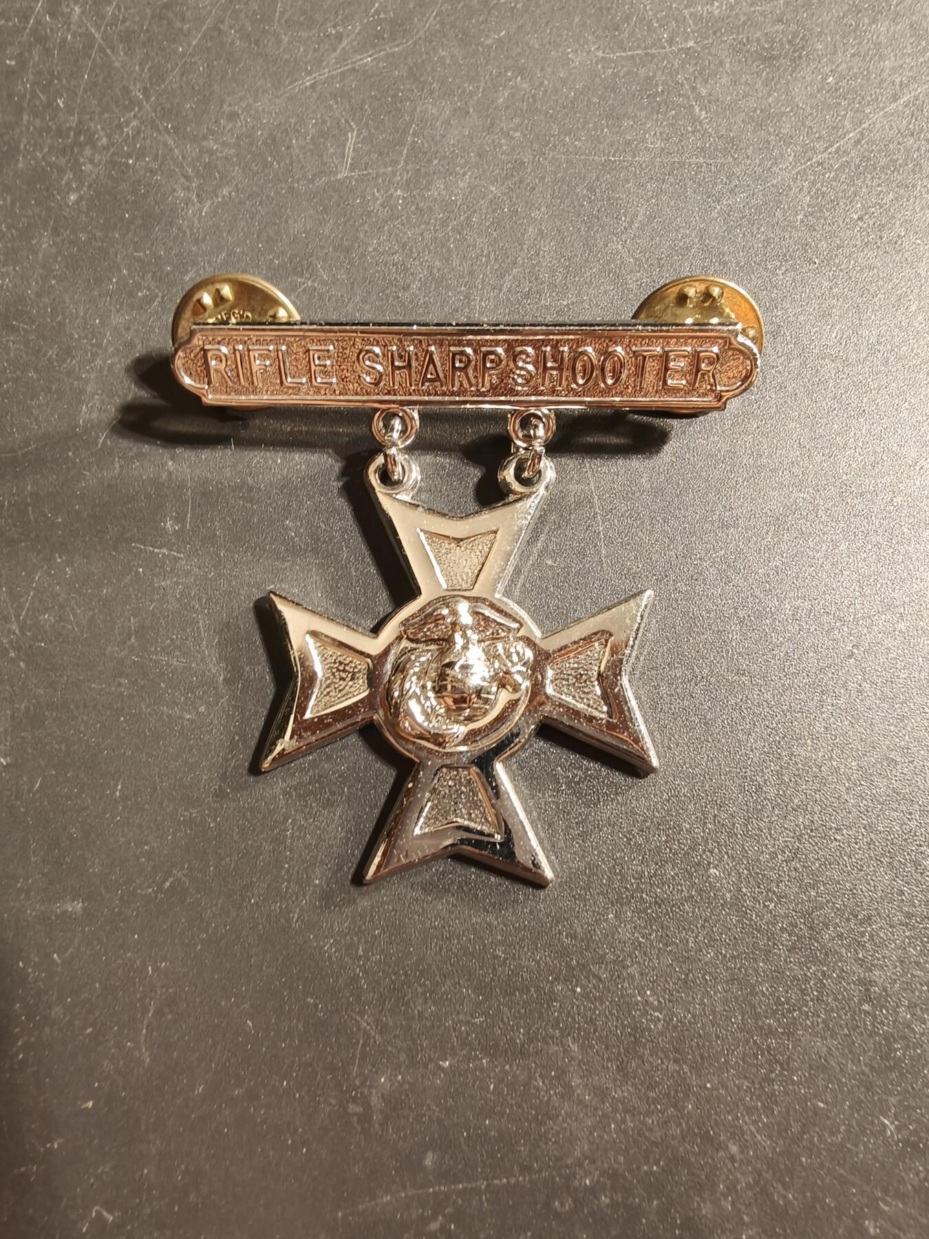 老王徽章第173期 美国海军陆战队步枪精确射手技能章     带厂标
