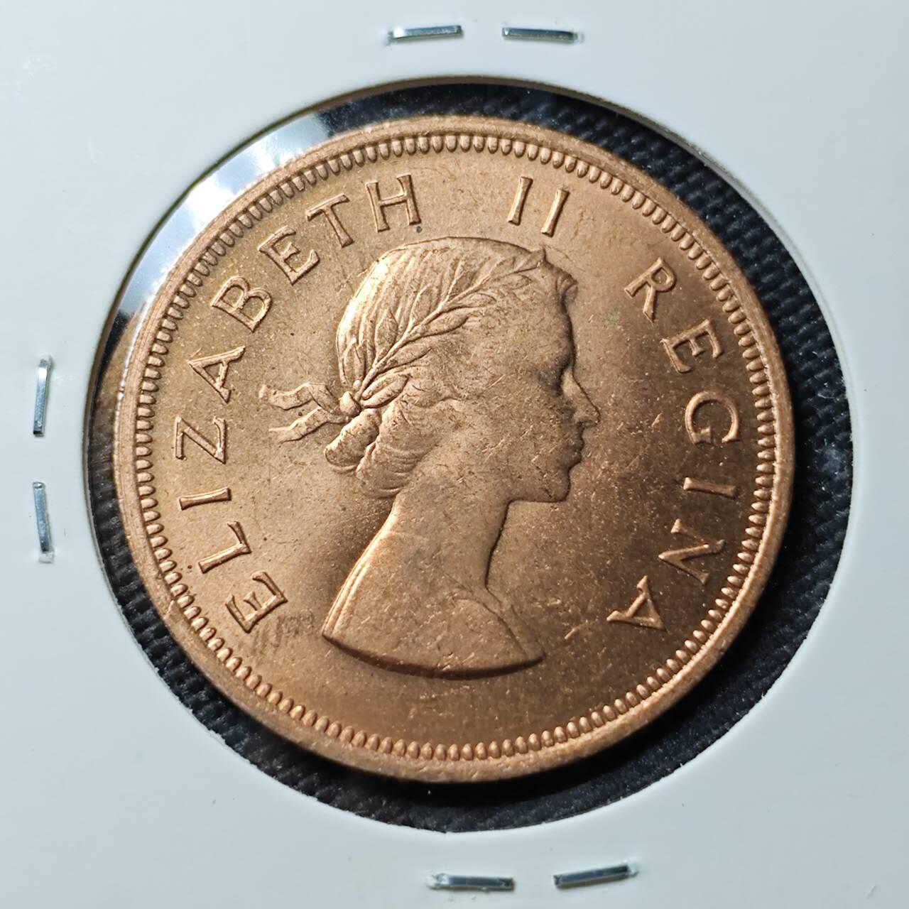 KK钱币收藏小铺 《套币 好品/批量散币专场》  2月预留时间 周末发货  1960英属南非1便士铜币 好品