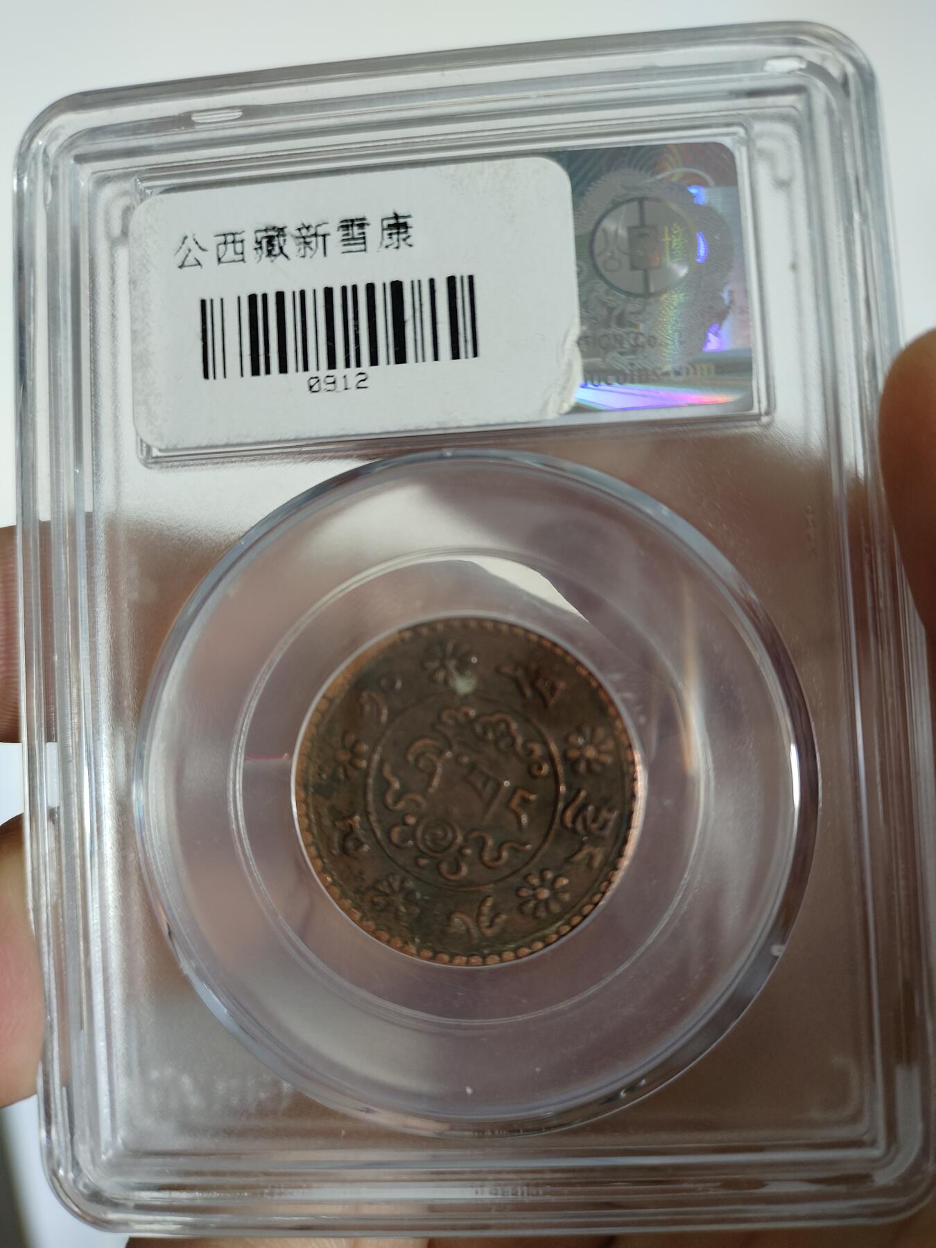 藏币铜币专场 西藏铜币新雪康一枚