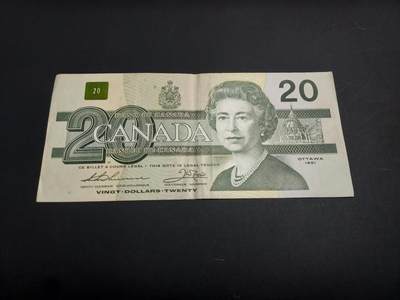 博彦收藏   1月10日 8点 钱币专场 全场包邮 - 加拿大女皇 鸟版 20元 流通好品