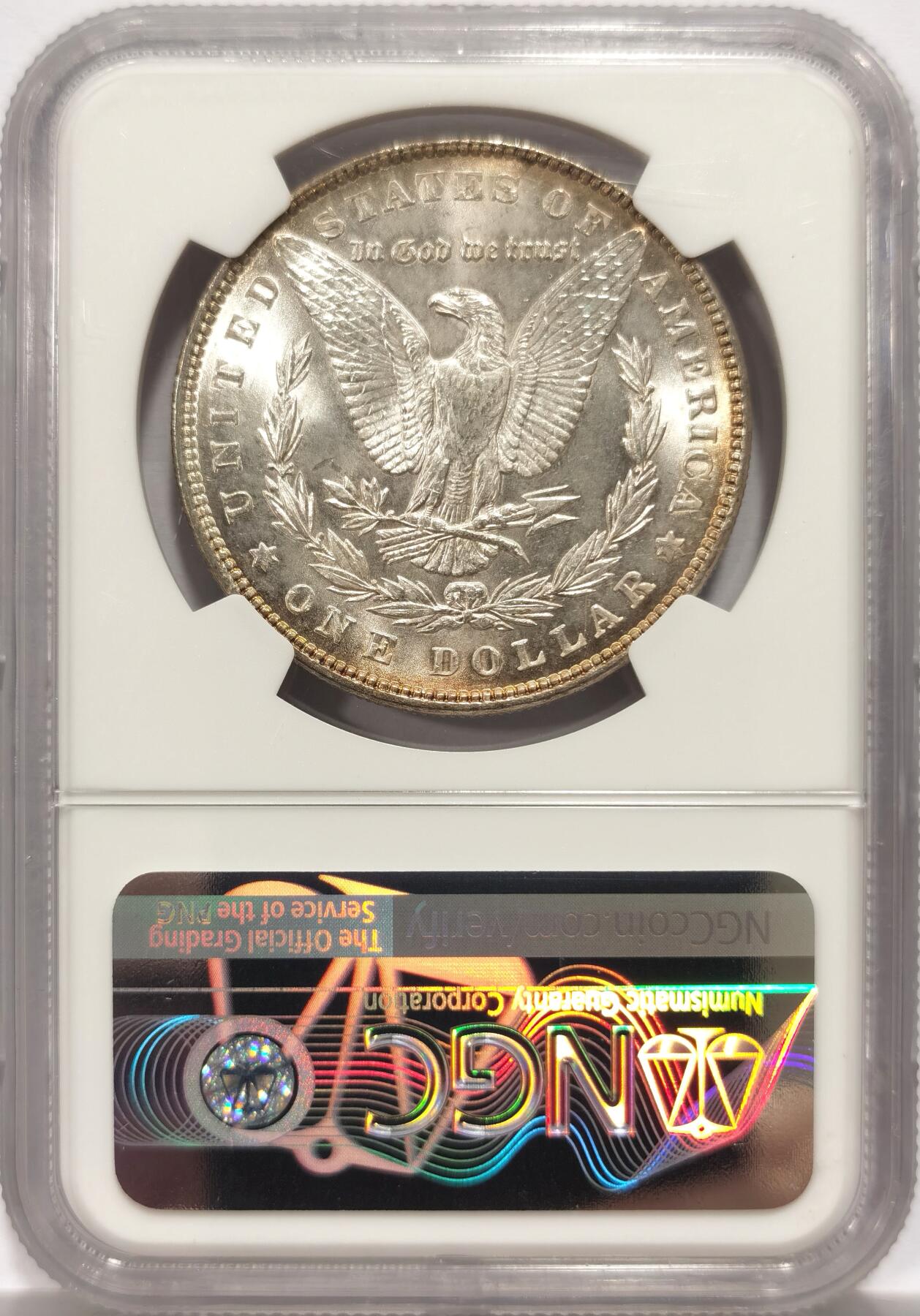 博洋堂“岁启嘉年”2026新年精品大拍专场暨第155期（全场包邮） NGC MS65 美国1887年摩根$1大银币 双面绝美黄油环彩 底板柔和细腻 源自名家集藏 Great Northwest Collection绝版标签 流传有序 收藏价值非常见版本可及